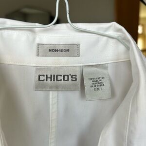 Chico's White Non-Iron Women’s Button Down